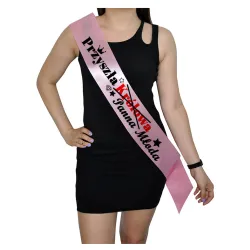 Szarfa RÓŻOWA Wieczór Panieński Przyszła Panna Młoda